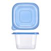 (3 pack) 4 Pack 4.4Cup Plastic Square Food Storage Container