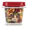 4 Pack 0.5 Cup, Set of 4, Plastic Food Storage Containers