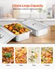 3-Pan Commercial Food Warmer Steam Table with Independent Temperature Control