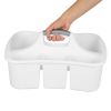 4 Pack Easy Carry, Handy Plastic Utility Storage, White