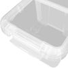 4 Pack 17 Quart Clear Storage Bin, Latched Storage Container with Divider