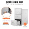VEVOR Outdoor Kitchen Drawers 16" W x 28.5" H x 20.5" D, Flush Mount Triple Access BBQ Drawers Stainless Steel with Handle