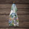 Bichon Frise Spring Path Kitchen Towel Dish Cloths Guest Hand Towel Decorative Bathroom Towel for Face,Tea, Dishcloth, Kitchen and Bath