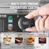 VEVOR Commercial Electric Griddle, 1600W Countertop Half-Flat Top Grill, 122°F-572°F Adjustable Temp