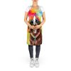Chocolate Labrador Hippie Dawg Apron Cooking Kitchen Server Baking Crafts Gardening for Adult Women Men, Unisex, Large, Multicolor