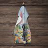 Black Poodle Spring Path Kitchen Towel Dish Cloths Guest Hand Towel Decorative Bathroom Towel for Face,Tea, Dishcloth, Kitchen and Bath