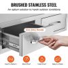 VEVOR Outdoor Kitchen Drawers 29.5"W x 10"H x 19.7"D, Horizontal Double BBQ Access Drawers Stainless Steel with Handle