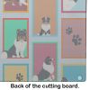 NEW Lots of Tricolor Sheltie Glass Cutting Board Decorative Tempered Glass Kitchen Cutting and Serving Board Large Size Chopping Board