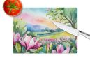 NEW Louisiana Magnolias in Watercolor Glass Cutting Board Decorative Tempered Glass Kitchen Cutting and Serving Board Large Size Chopping Board