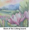 NEW Louisiana Magnolias in Watercolor Glass Cutting Board Decorative Tempered Glass Kitchen Cutting and Serving Board Large Size Chopping Board