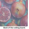NEW Colorful Pomegranates Glass Cutting Board Decorative Tempered Glass Kitchen Cutting and Serving Board Large Size Chopping Board