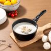 2 qt Non-Stick Aluminum Saucepan, Black