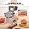 VEVOR Commercial Burger Patty Maker, Hamburger Beef Patty Maker with 3 Convertible Mold(4/5/6-inch), Heavy Duty Stainless Steel Burger Press Machine