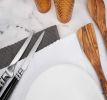 12 Pack Cotton Kitchen Towels Waffle Weave for Embroidery Absorbent Terry Cloth Dish Towels for Washing Hand and Drying Dishes Rags 15x26 Inches Black