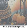 NEW Black Pug Fall Glass Cutting Board Decorative Tempered Glass Kitchen Cutting and Serving Board Large Size Chopping Board
