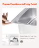 8 Qt 2 Pack Rectangle Chafing Dish Buffet Set Full Size Pan Stainless Steel
